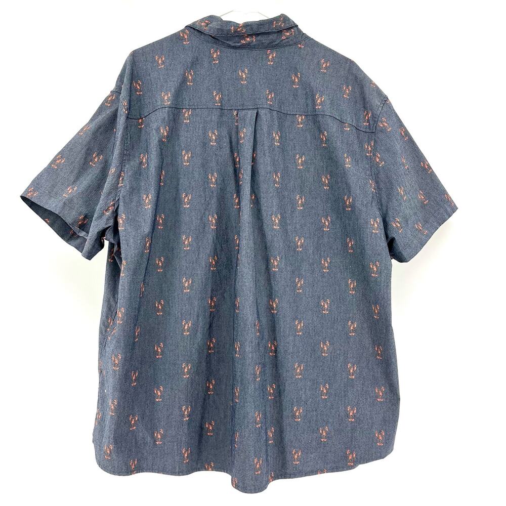 Ecothreads new gray mens' shirt with lobster motif (XXL) - Picture 3 of 5